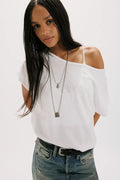 free people peggy tee in clean ivory