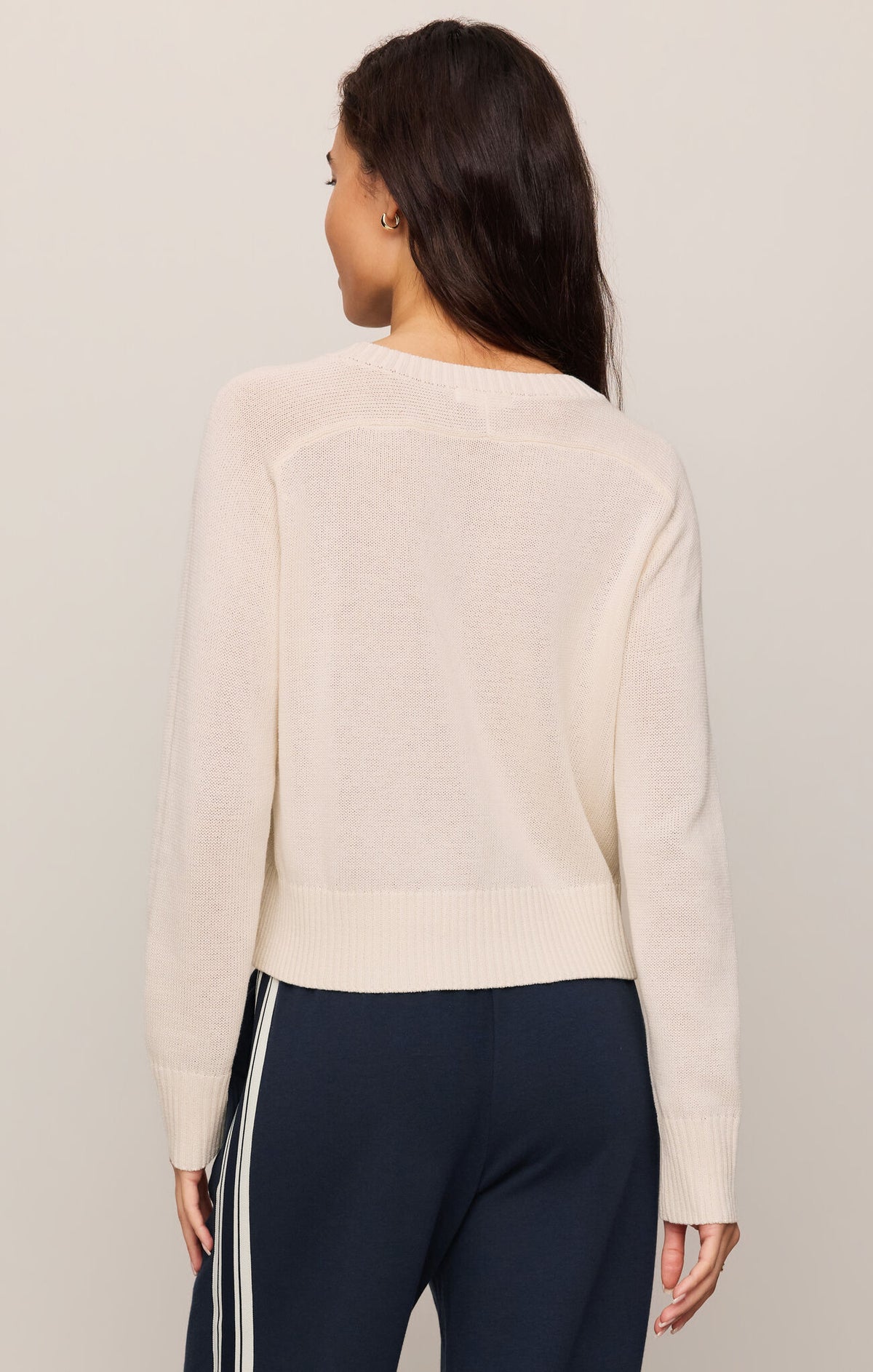 z supply varsity stand in sweater in vanilla