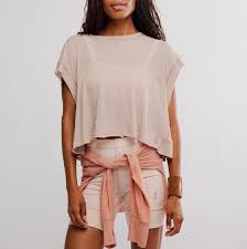 Free people movement brown crossover top